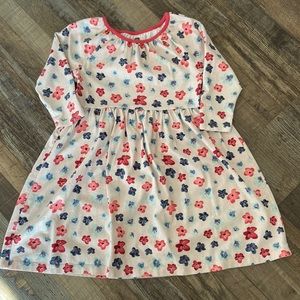 Tea collection pink floral 3/4 sleeve dress size 7